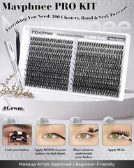 Cluster cils mink duveteux sans plastique pour effet fluffy