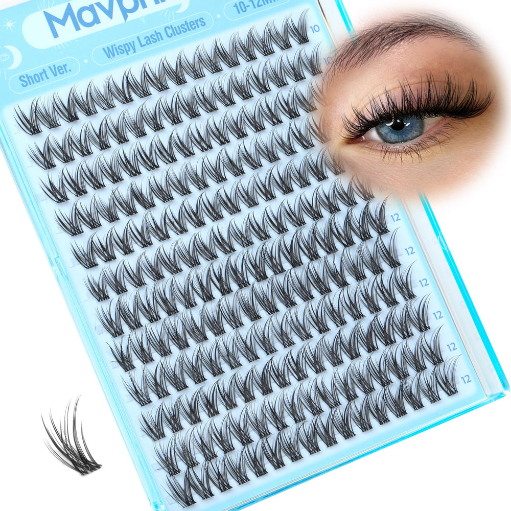 Mavphnee groupes cils fin 10-12mm pour un regard naturel au quotidien.