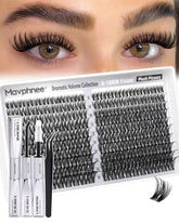 Kit Mavphnee clusters cils 8-18mm pour volume personnalisable et look pro