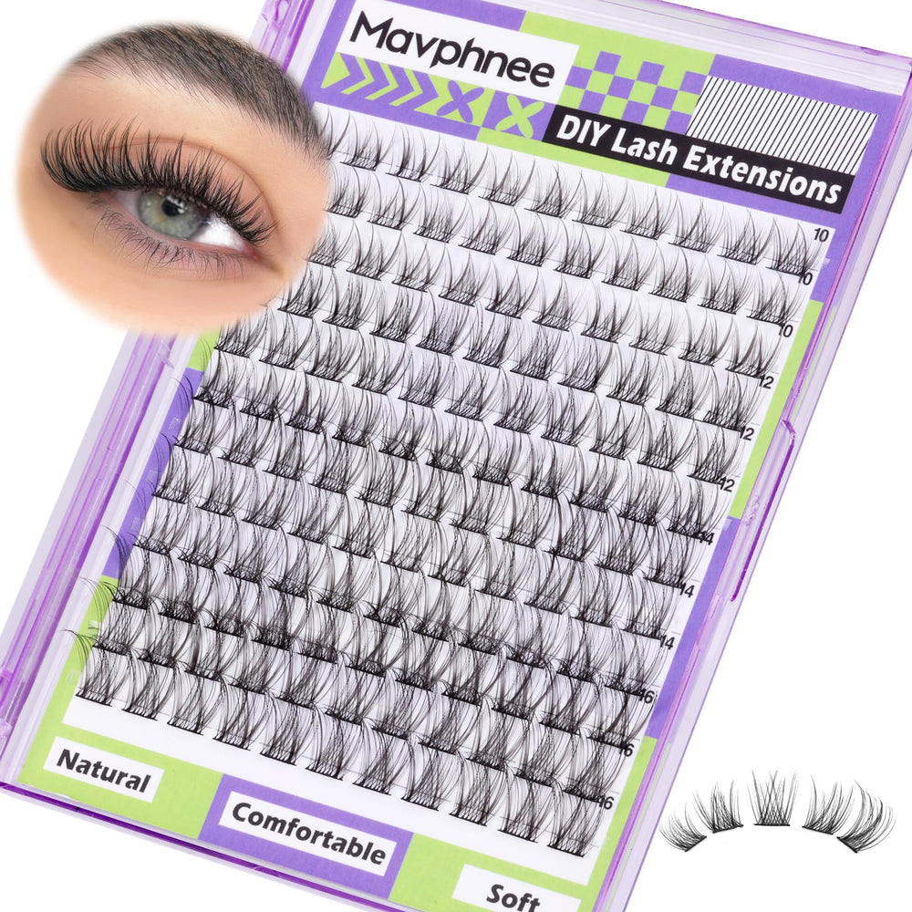 Mavphnee Regroupements Cils Naturels pour un regard subtil et élégant.