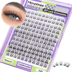 Mavphnee Regroupements Cils Naturels pour un regard subtil et élégant.