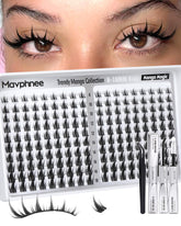 Mavphnee Viva Lash Clusters Kit-ensemble: ensemble complet pour un look manga durable.