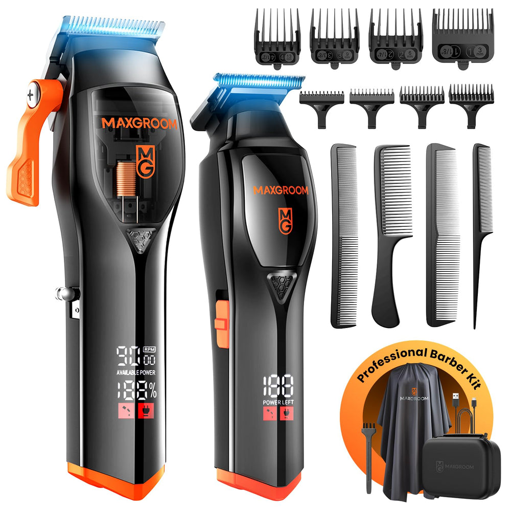 MAXGROOM tondeuse-professionnelle-9000rpm, idéale pour des coupes nettes à domicile.
