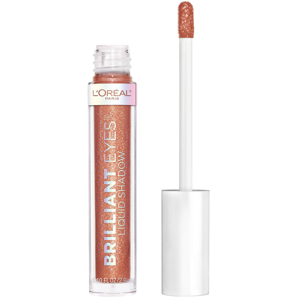 Maybelline Brilliant Eyes – Lumière Bronze Clair sur paupière, éclat durable.