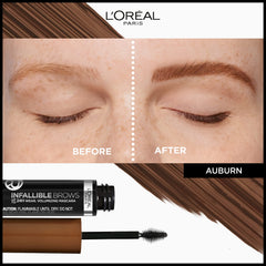 Maybelline Brow Mascara, brosse 3D micro-grip saisissant chaque poil.
