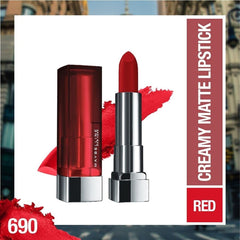 Maybelline Color Sensational Lipstick texture matte riche, couleur intense et durable