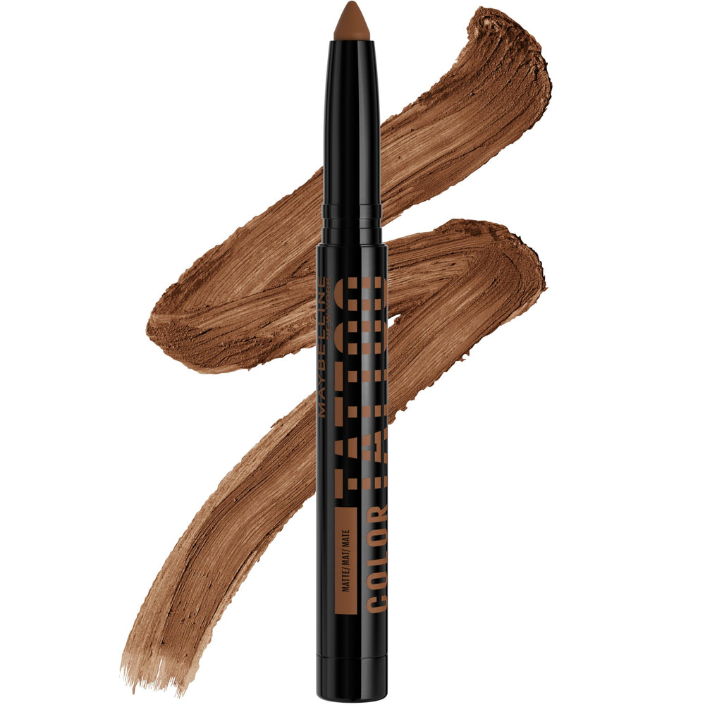 Maybelline Color Tattoo Eye Stix ombre matte brun fonce pour un regard intense