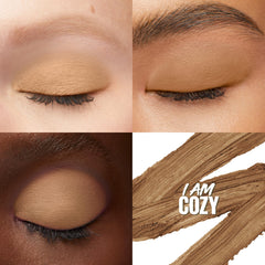 Maybelline Color Tattoo Eye Stix swatch crème, couleur riche et veloutée.