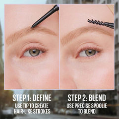 Maybelline Express Brow Ultra Slim : application rapide et précise sans effort.