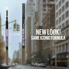 Maybelline Express Brow Ultra Slim : brosse intégrée pour discipliner et fixer la couleur.