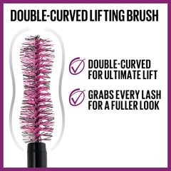 MAYBELLINE Falsies Lift Mascara – fibres infusées offrant longueur et densité sans paquets