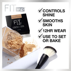 Maybelline Fit Me Poudre Libre, contrôle de la brillance durable.