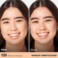 Maybelline Fit Me texture légère offrant une couvrance modulable pour un teint homogène.