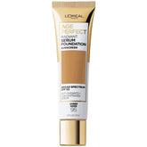 Maybelline fond teint sérum lumineux Amber Beige, bouteille présente, hydratation durable et éclat naturel.