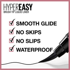 MAYBELLINE Hyper Easy Eyeliner avec poignée hexagonale assure une application stable.