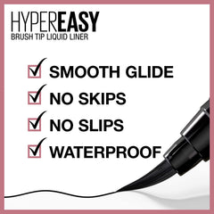 Maybelline Hyper Easy Liquid Pen — teinte Pitch Black pour un regard profond