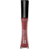 Maybelline Infallible 8H gloss Sangria – bouteille élégante avec couleur durable et hydratation.