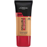 Maybelline Infallible Pro-Matte Foundation : bouteille avec fini durable demi-mat.