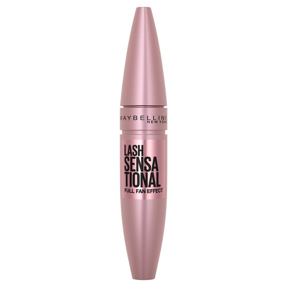 Maybelline Lash Sensational avec brosse exclusive dix couches pour un effet éventail spectaculaire.