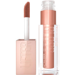 Maybelline Lifter Gloss pierre sur bouteille, brillance éclatante et hydratation durable.