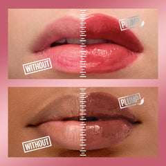 Maybelline Lifter Gloss Pink Sting, couleur rose vive et fini brillant.
