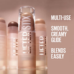 Swatch Maybelline Lifter Stix sur peau pour tester la teinte.