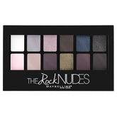 Maybelline Rock Nudes, palette ouverte, 12 teintes pour un regard charbonneux polyvalent.