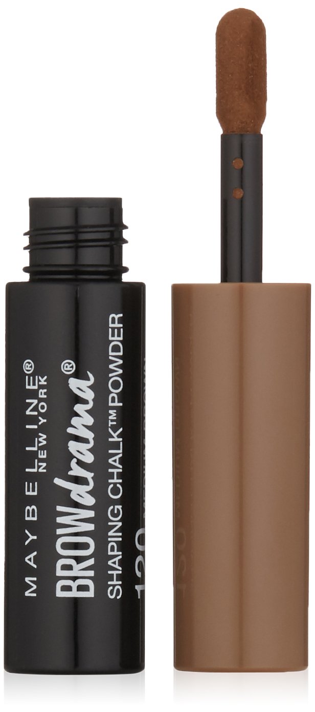 Maybelline Brow Drama : poudre brun moyen pour sourcils plus remplis et définis.