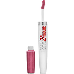 Maybelline Super Stay 24, rouge liquide rose pâle, applicateur précis.
