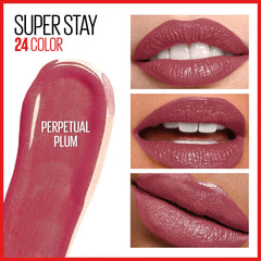 Maybelline Super Stay 24 offre une texture glissante qui épouse les lèvres