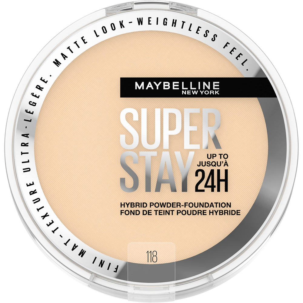 Maybelline Super Stay Hybride Poudre Visage, couverture durable toute la journée.