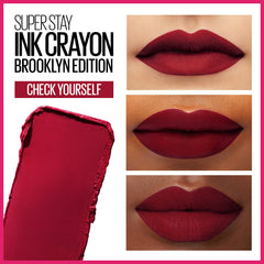 Maybelline Super Stay Ink Crayon couleur matte et pigmentée.