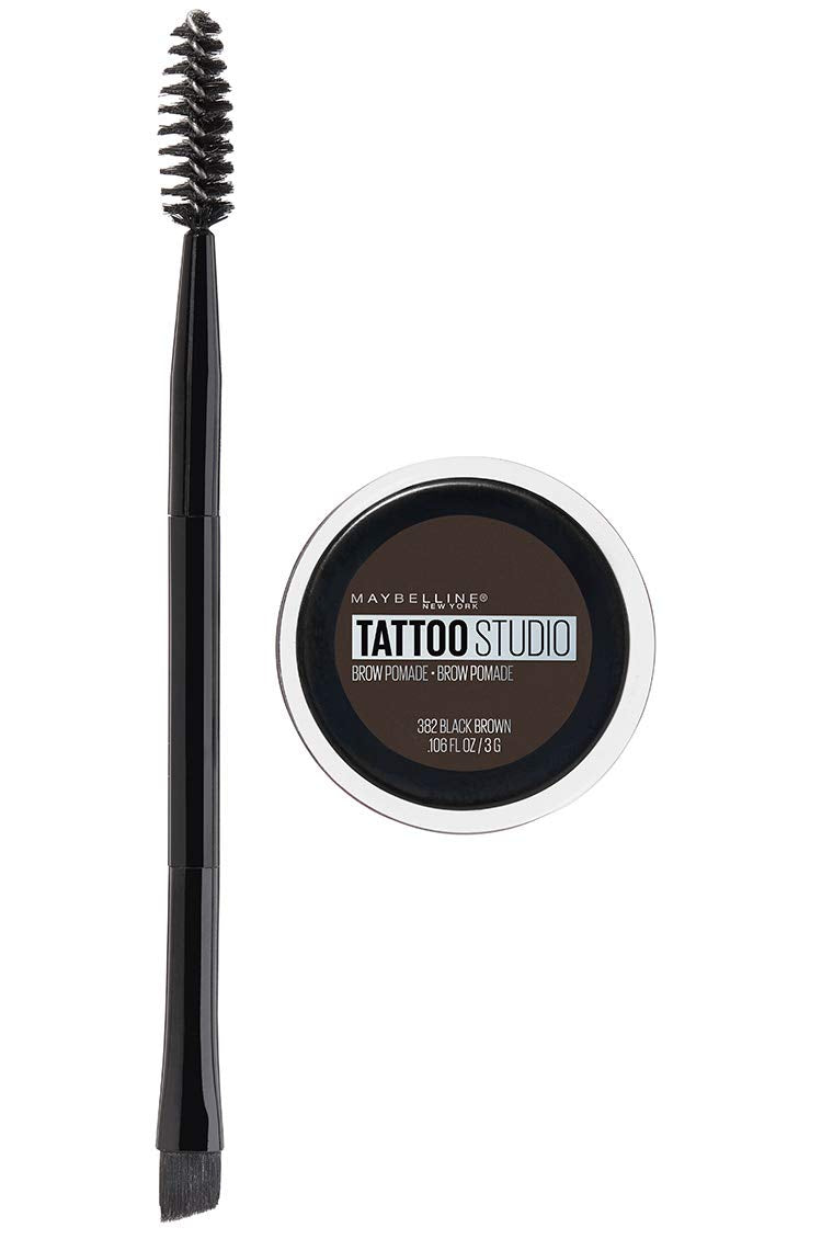 Maybelline TattooStudio Sourcils – pinceau angulaire pour tracé précis et définition longue durée