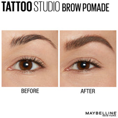 Maybelline TattooStudio Brow Pomade texture mate pour fini velouté