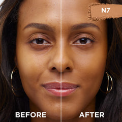 Maybelline True Match: poudre compacte avec miroir intégré pour retouches rapides.