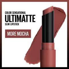 Maybelline Ultimatte Slim texture floutante qui lisse les contours des lèvres.
