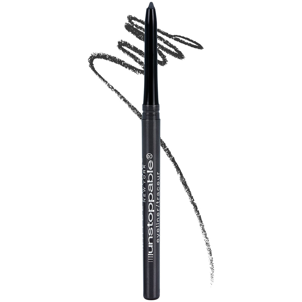 Maybelline Unstoppable crayon-yeux, pointe auto-affûtée et tracé net toute la journée.