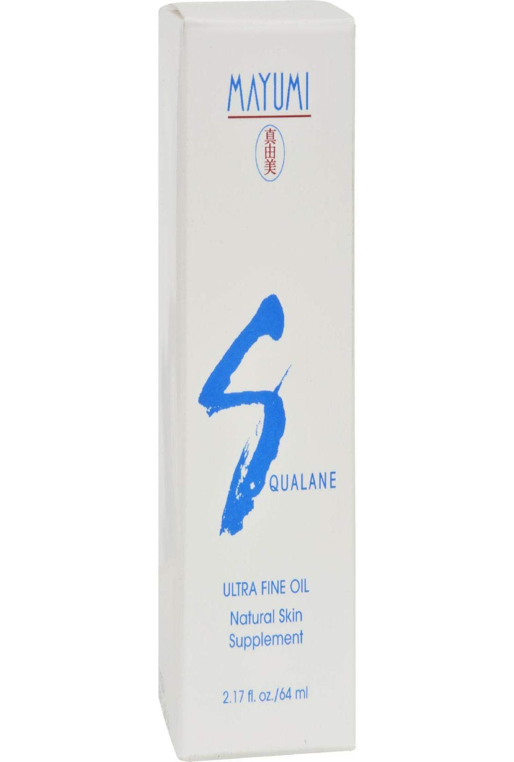 Mayumi Squalane Skin Oil bottle on a clean vanity, delivering daily hydration.
