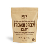 MB Herbals argile verte française poudre, purification douce des pores et absorption des excès de sébum.