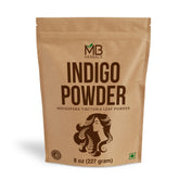 MB Herbals Indigo Powder emballage pratique pour coloration capillaire naturelle.