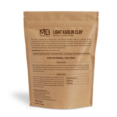 Emballage MB Herbals Light Kaolin Clay, prêt pour vos soins visage faits maison.