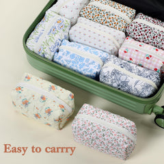 MBAIYO sac maquillage avec fermeture zippee pour un accès rapide.