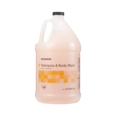 McKesson Douche Shampoing 1 gallon, pratique pour remplissages en établissement ou à domicile.