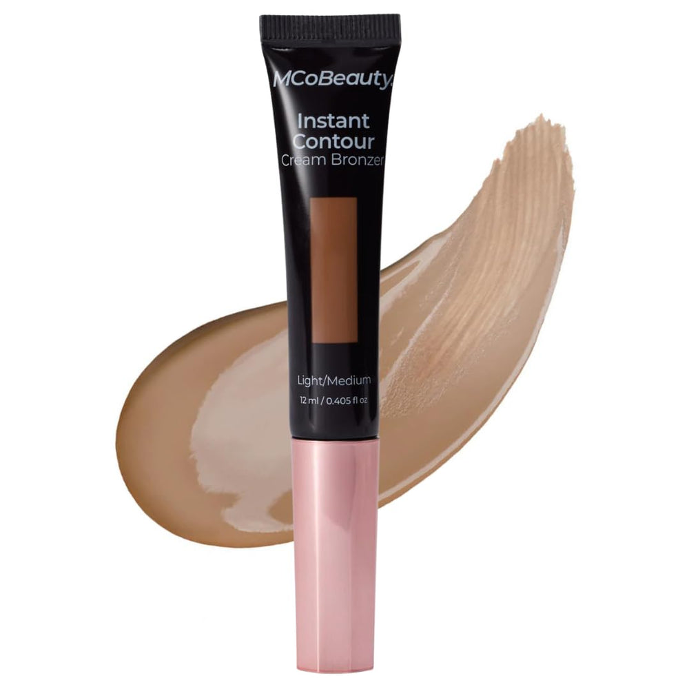 MCoBeauty Instant Contour Cream Bronzer – teinte claire à moyenne pour définition naturelle
