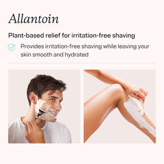 MDacne shaving cream packaging shows compact 1.7 oz tubes.