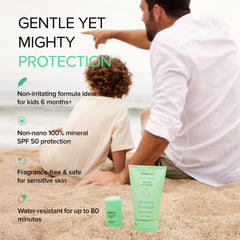 Crème invisible SPF50 sans film blanc après application