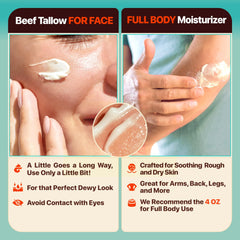 Meadow Bliss Tallow corps crème nourrissante pour hydratation corporelle