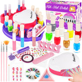 Meaicezli kit-vernis enfants avec seche-ongles pour séchage rapide