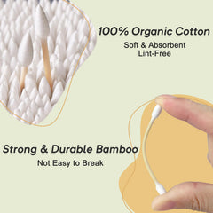 Meanhoo bâtonnets bambou durables avec double pointe précision.