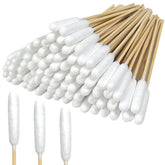 Meanhoo coton-tiges longs en bambou pour nettoyage en profondeur des oreilles d'animaux
